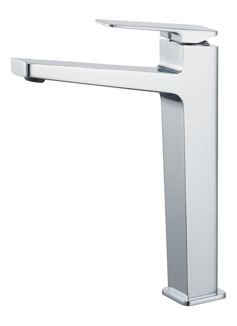 Rubinetto per lavabo da bagno a foro singolo in ottone quadrato durevole all'ingrosso con una garanzia di 5 anni