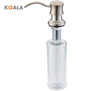 Elegante dispenser per sapone liquido in acciaio inox per bagno e cucina 