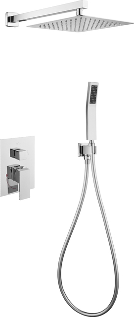 M&eacute;langeur de robinet de douche, cascade moderne europ&eacute;enne, salle de bains, ensembles de douche de pluie thermostatique, syst&egrave;me de robinetterie