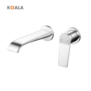 Grifo de lavabo de ba&ntilde;o de lat&oacute;n contempor&aacute;neo, estilo Simple, generalizado, de montaje en pared, superventas