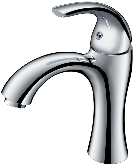 Rubinetto per lavabo alto con manico lungo da bagno classico in ottone metallo prezzo all'ingrosso di fabbrica