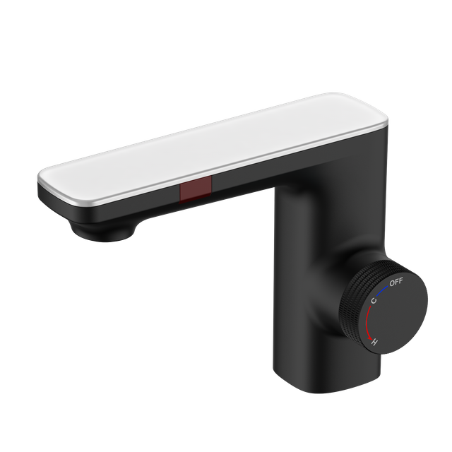 Nouveau robinet de capteur d'&eacute;vier automatique sans contact robinet mitigeur de salle de bains de lavabo intelligent avec affichage num&eacute;rique
