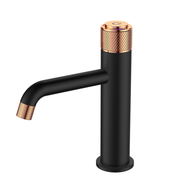 Offre sp&eacute;ciale noir Rose or salle de bains contr&ocirc;le de temp&eacute;rature constante eau chaude froide bassin robinet mitigeur